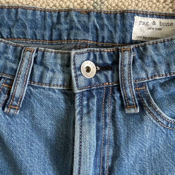 Rag & Bone Lori Mid-Rise Wide Leg Jean - Picture 7 of 9